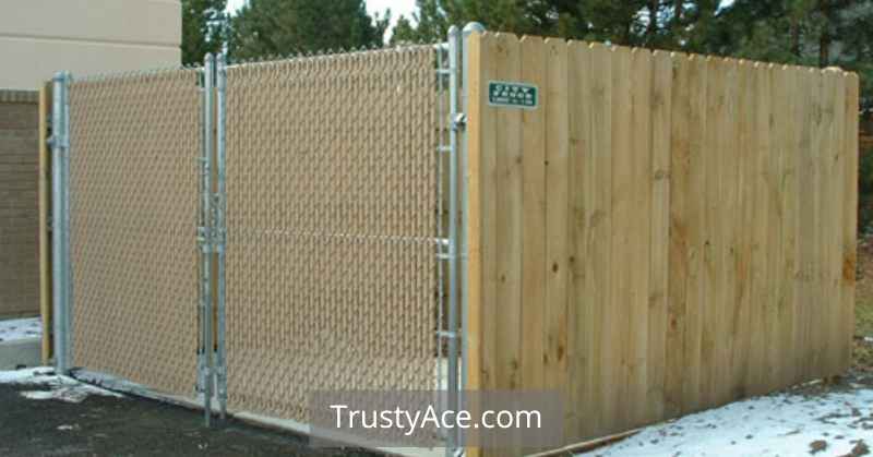 Chain Link And Wood Fence Ideas