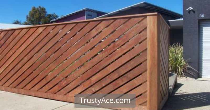 Wood Fence Ideas Diagonal