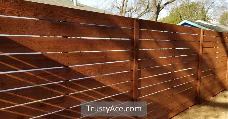 Horizontal Wood Fence Ideas With Cedar