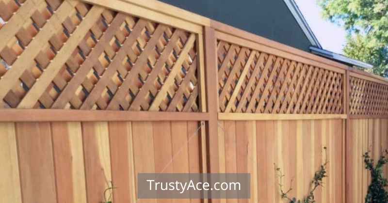 Wood Fence Ideas With Lattice Top