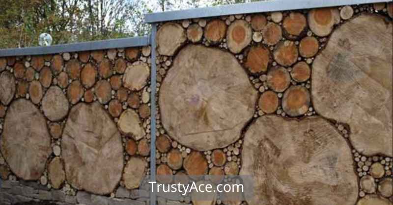 Wood Fence Ideas And Designs With Log Wood