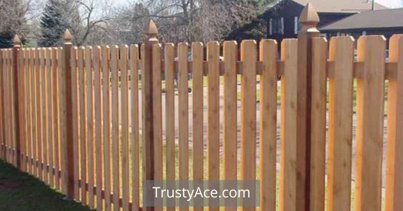 Wood Fence Ideas With Spaced Picket