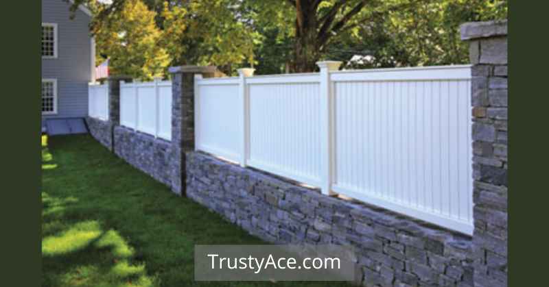 Stone Wood Fence Ideas