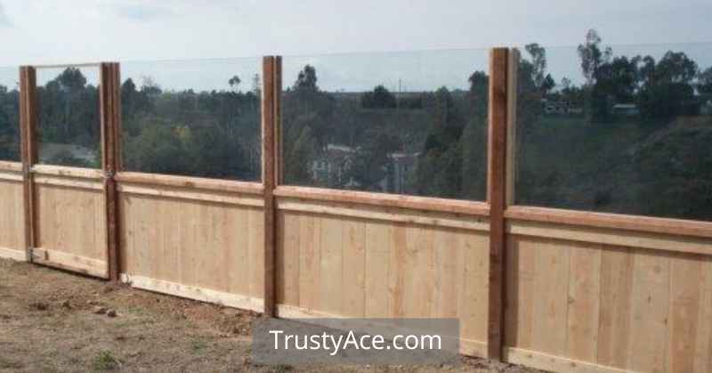 Wood And Glass Fence Ideas