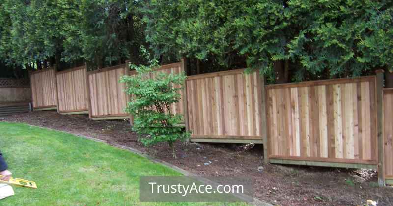 Wood Fence Ideas On Slope