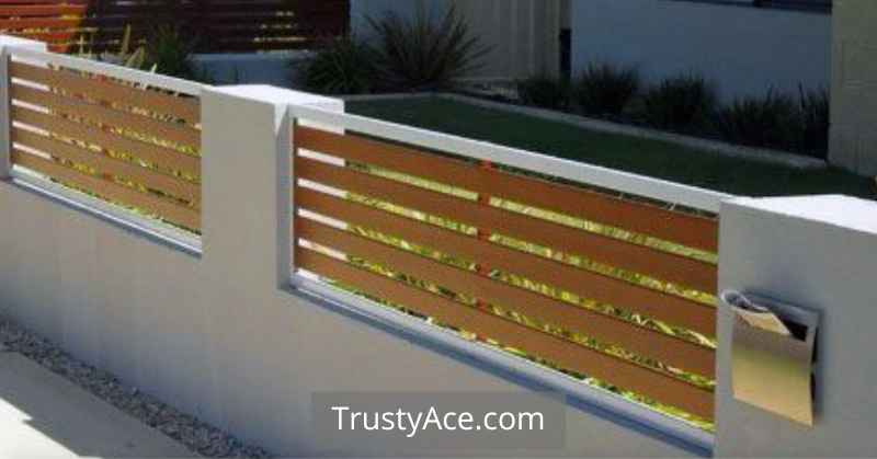 Concrete Wood Fence Ideas