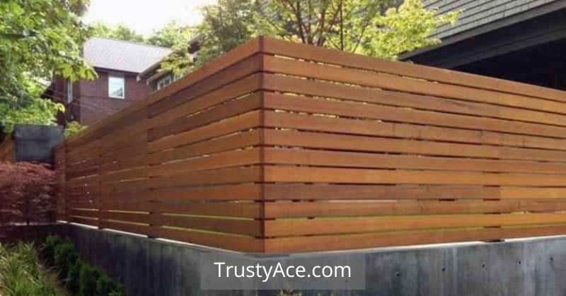 Wood Fence Ideas Concrete