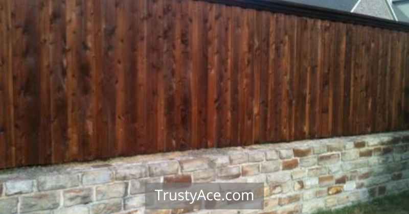 Wood Fence On Top Of Stone Wall Ideas