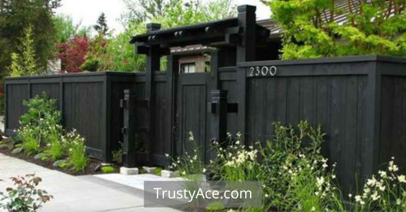 Wood Fence Ideas Painted Black