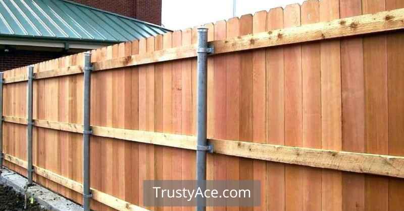 Wood Fence Ideas With Steel Posts