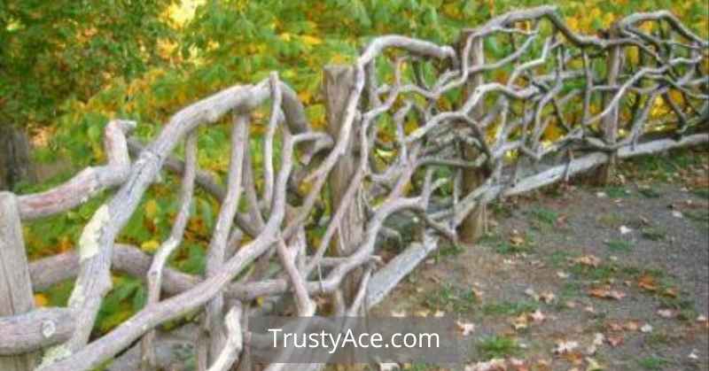 Wood Fence Ideas From Branches