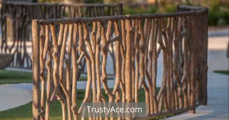 Wood Fence Ideas Using Branches