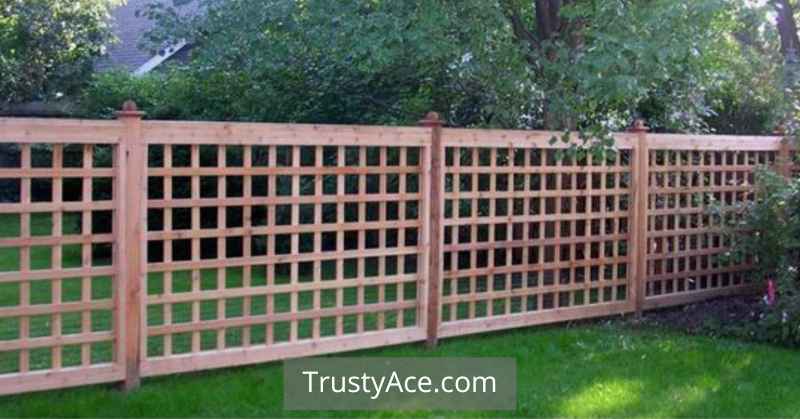 Wood Fence Ideas With Lattice Panels