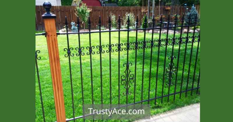 Wood Wrought Iron Fence Ideas