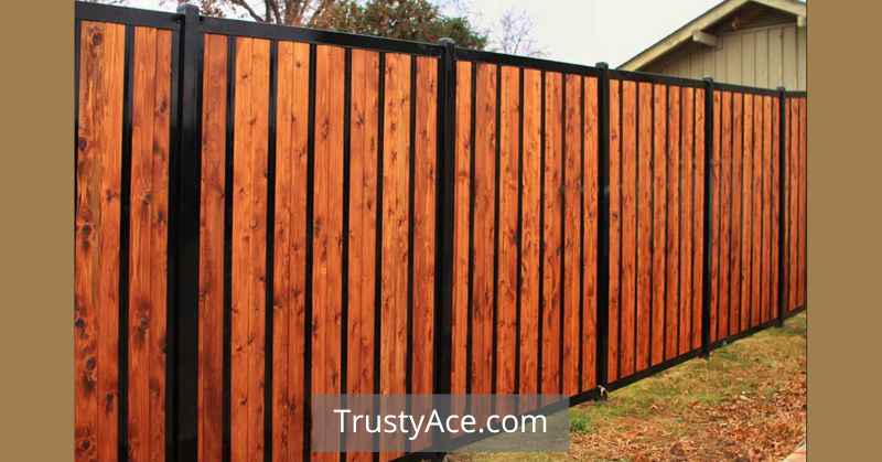 Wrought Iron Wood Fence Ideas